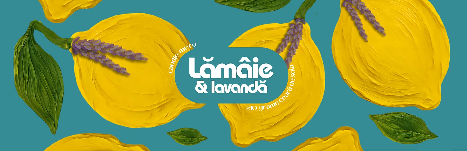 Lămâie & lavandă - recipient metalic - imagine 4